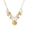 Ocean Series Starfish Shell Necklace Women's Stainless Steel K Gold Multi-element Pendant Hot Selling Holiday Style Jewelry