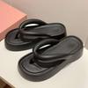 Summer Flip-flops New EVA Thick-soled Fashion Slippers Wear Heightening Beach Non-slip Clip Feet Cool