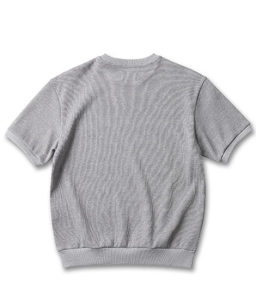 Teilleochaedeu Tactile Waffle Crewneck (Gray)