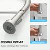 Brushed Nickel Kitchen Faucet Single Hole Pull Out Spout Kitchen Sink Stream Sprayer Head Brushed Nickel Mixer Tap 866033