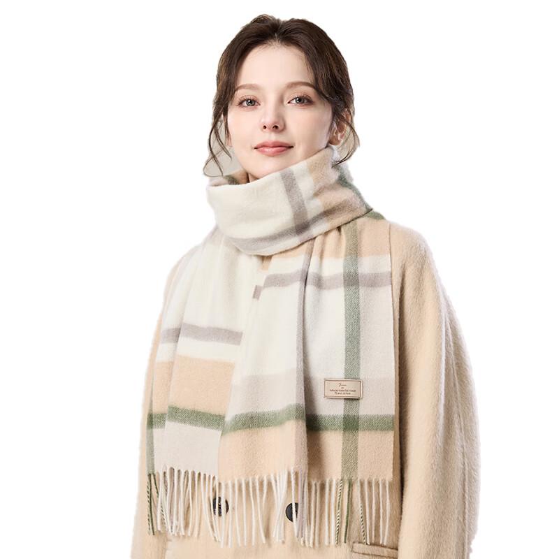 JIUMU Women's Pure Wool Scarf & Shawl