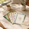 Floral Patterned Envelopes 5Pcs Butterfly Stationery Paper Envelope Set Vintage Writing with Lined Set Pages Letter Kit for Letters