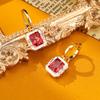 New Design Retro Minimalist Earrings Fashionable And Elegant Accessories Drop Glaze Red Earrings New 's Gift