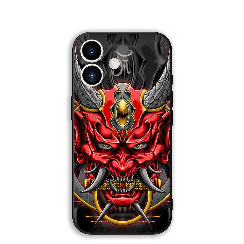 

for Motorola Moto G82 G20 G22 G23 G32 G8 G7 G9 Power Plus G41 G30 G71 E22 E13 E20 E32 Phone Case Samurai Ninja Oni Mask Bushido Motorola Moto G8 Plus
