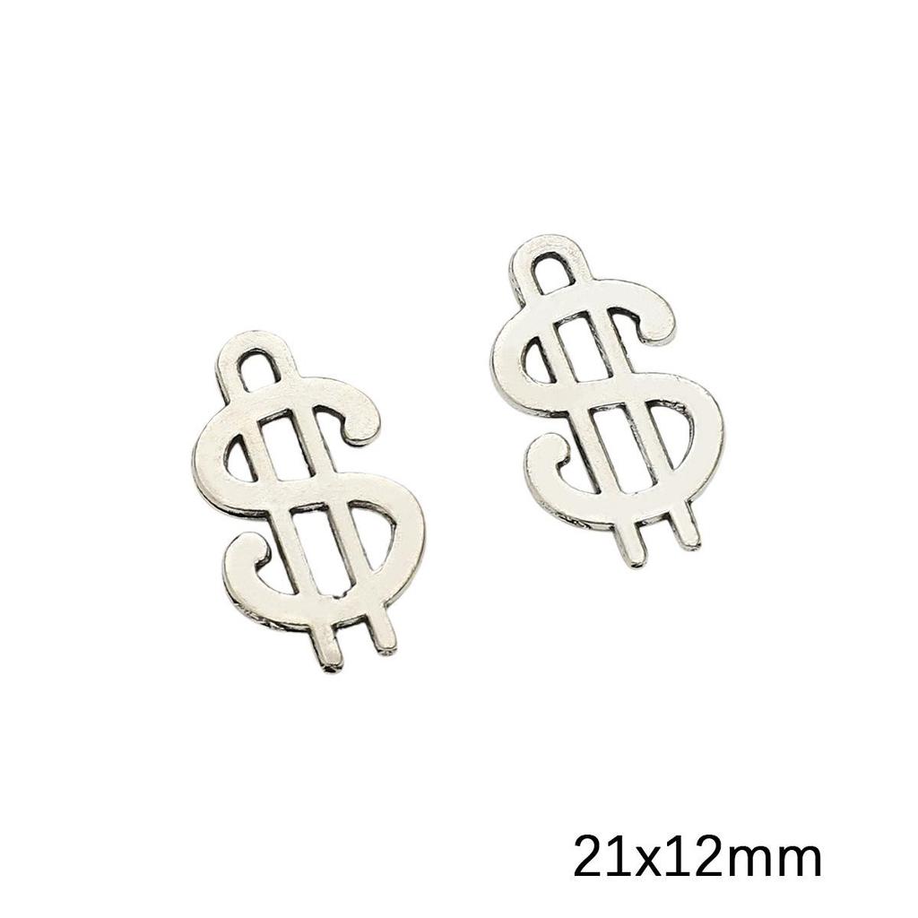 Antique Silver Moon Pentagram Pendant for DIY Jewelry Making