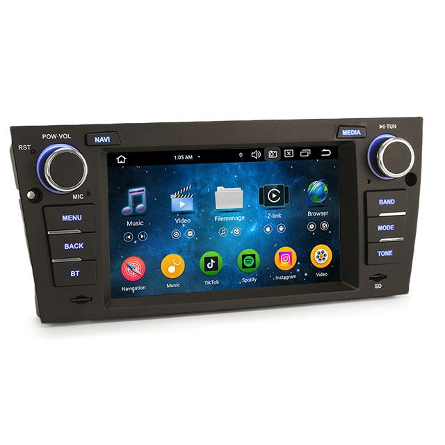 EU Sklad ES5767BN 7" Android 14.0 Autorádio pro BMW E90 E91 E92 E93 DSP CarPlay Auto GPS DVD TPMS DAB 4G IPS BT5.0 Multimédia