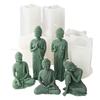 Buddha Statue Candle Resin Mold 3D Buddha Aromatherapy Candle Silicone Mould DIY Gypsum Crafts Making Decorations