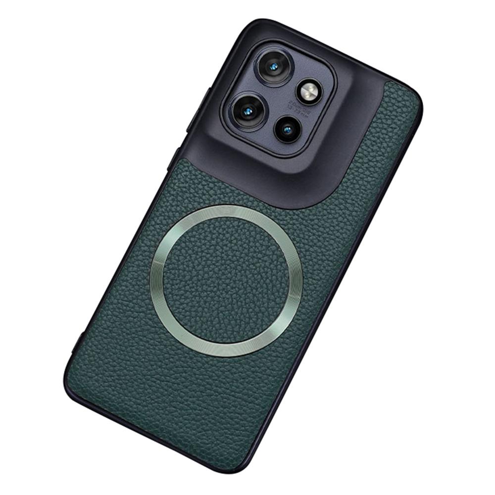 

For Motorola Edge 50 Neo 5G/Moto S50 5G/Thinkphone 25 5G Magnetic Case Litchi Texture PU Leather+TPU Phone Cover E