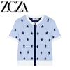 European and American style, new women's clothing, fashionable, versatile, round neck star-shaped color matching jacquard knitted sweater