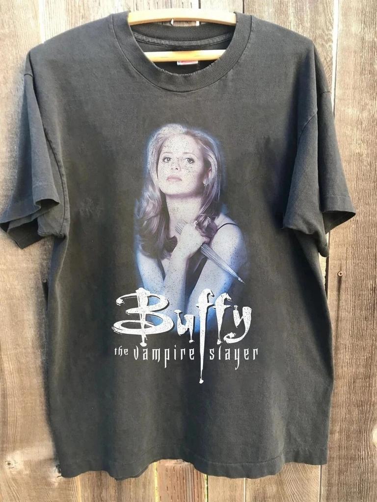 Buffys The Vampires Slayers Spike T Shirts Tee Womens Unisex Cotton Summer Harajuku Oversized Novelty Perfect for Buffys Lovers