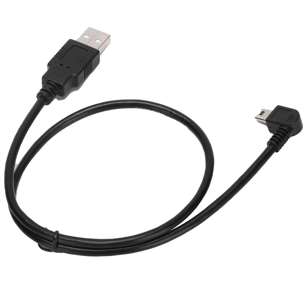 USBA To Mini USBB Cable Male To Male Elbow Left Angle Power Supply Charge Cord for PC
