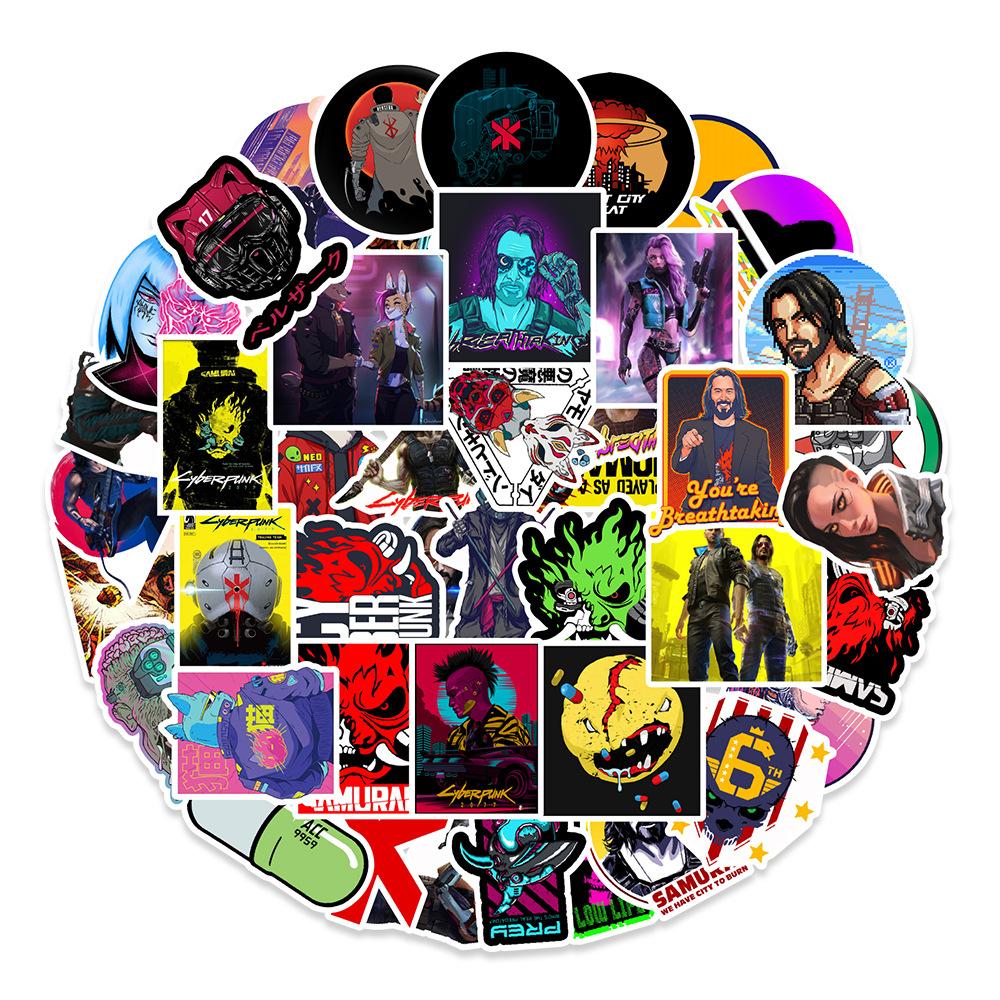 50 Games Graffiti Stickers Balance Bike Motorcycle Helmet Skateboard Decoration Stickers Creative Hand Account