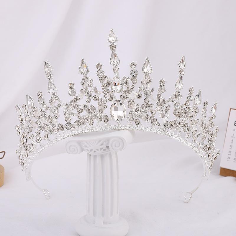 Brautkrone Barlow Strass Kopfschmuck Prinzessin Krone Braut Hochzeit Haarschmuck Hochzeitskleid Zubehör