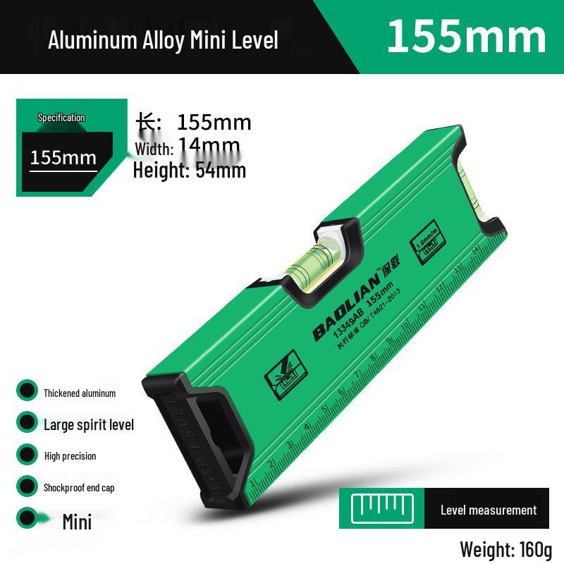 Baolian Precision Magnetic Mini Multi-Function Aluminum Alloy Level Ruler