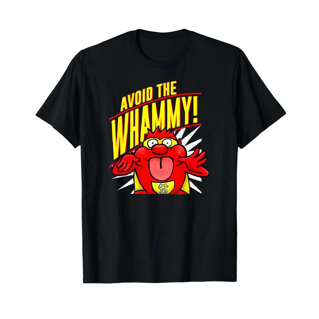 Press Your Luck Avoid The Whammy T Shirt Vintage Streetwear Top For Everyday Wear Unisex Fashion Casual Stylish Soft