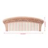 Wooden Wide Tooth Comb Natural Peach Wood Massage Beauty Hair Care