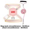 Dog Harness | Puppy Harness and Traction Rope | Adjustable Small Dog Harness Breathable Lightweight Vest Pet Lead Combo