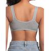 Women's Bra Wire-Free Front Closure Solid Color Full Coverage 3D Cups More Considerate for Middle-Aged And Elderly Individual Underwear