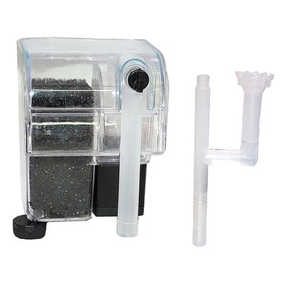 Mini Aquarium Fish Tank  Hang On External Oxygen Pump Water Filter