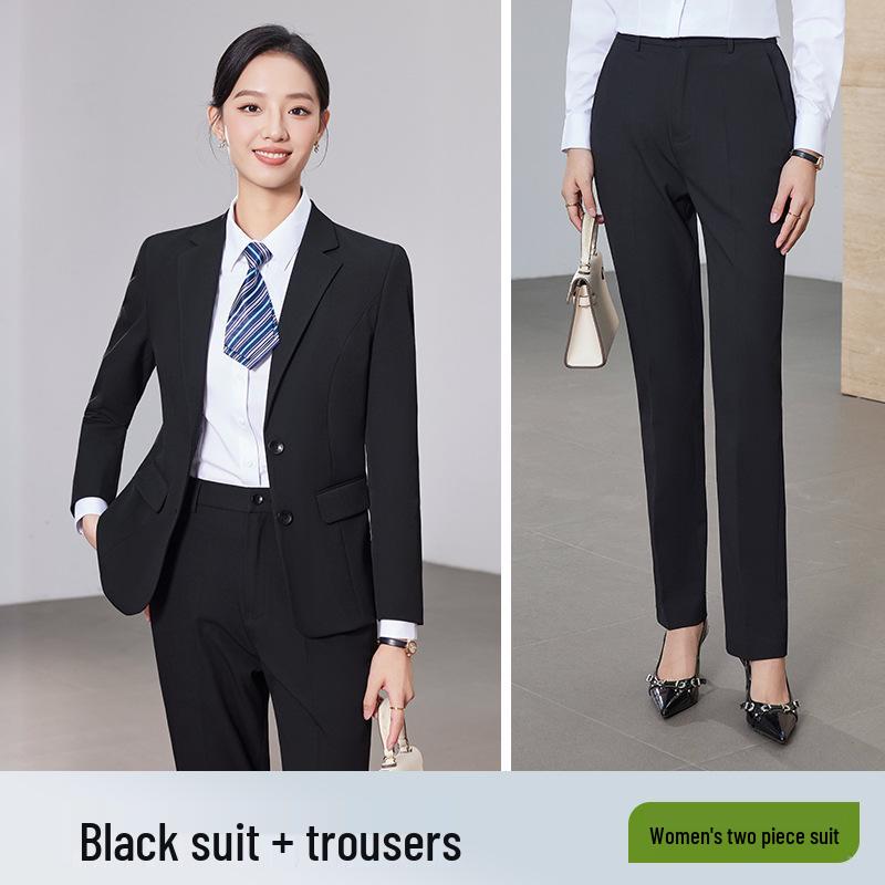 Four Seasons Unisex Elastic Suit Set: Business Office Workwear S
