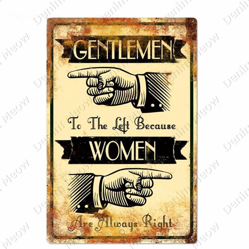 

No Dumping Vintage Metal Tin Signs, Restroom Plates, Retro Plaque, Funny Word Art Poster, Bar, Cafe, Wall Decor, Ladies Gents 20x30cm（7.8x11.8inch）