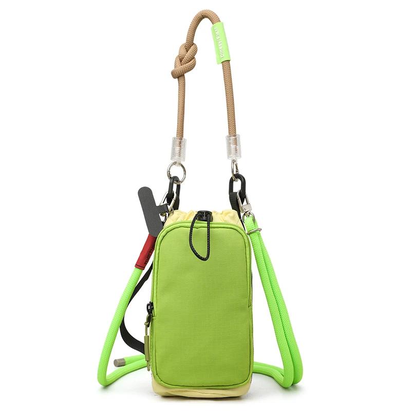 Fashi Grande Capacità Tela Solida Borsa a Spalla da Donna Dolce Fresca Coulisse Secchiello Leggera Versatile Borse a Tracolla