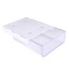 Transparent Under Desk Drawer White Gray Self Adhesive Organizer Large Storage Stick on Design Hidden Storage Box Office