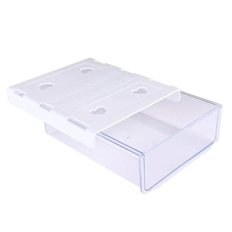 Transparent Under Desk Drawer White Gray Self Adhesive Organizer Large Storage Stick on Design Hidden Storage Box Office