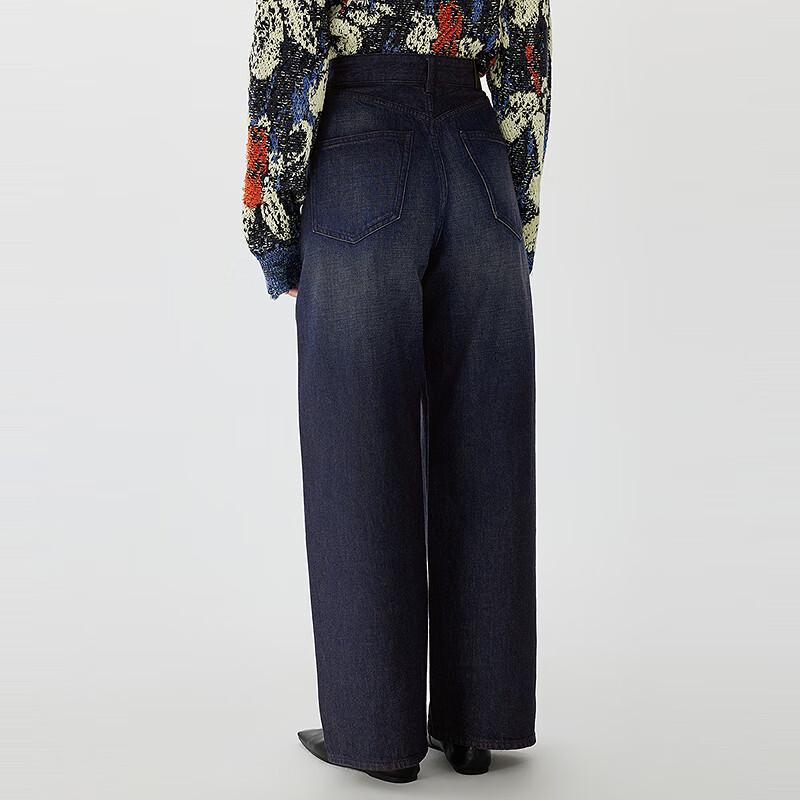 JNBY 2025 Spring Straight Loose Denim Jeans