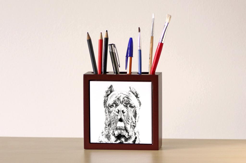 Cane Corso, Italian Cane Corso – Pen holder with a dog, desk organizer with a print | Art-Dog
