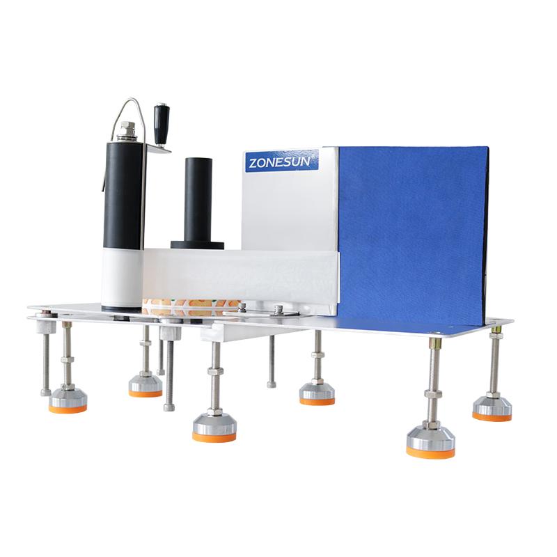 ZONESUN ZS-TB3 Manual Bottle Label Sticker Peeling Applicator Flat Round Square Polygon Surface Machine