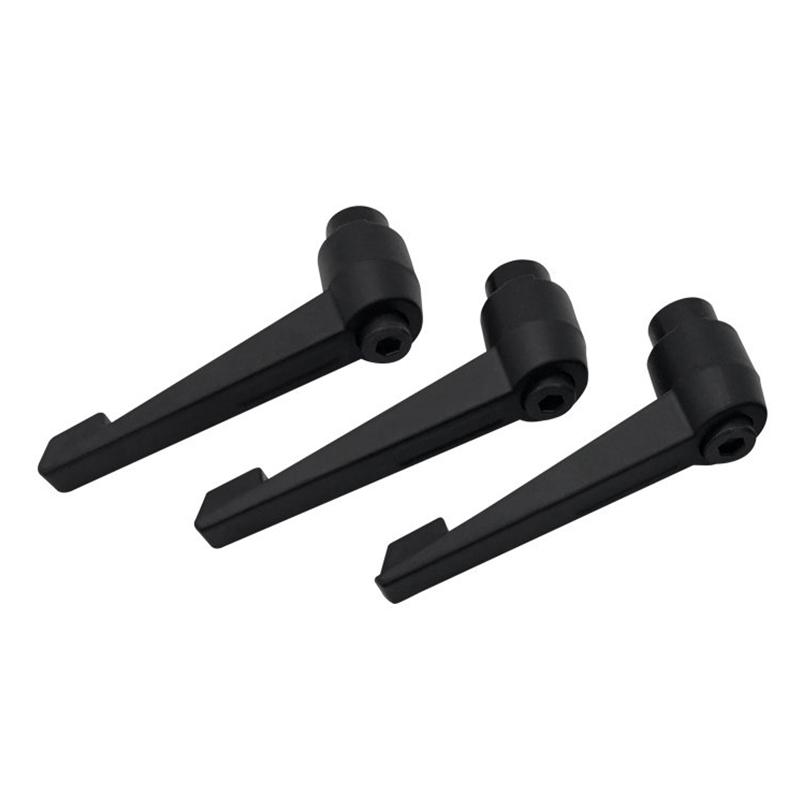 2Pcs M4 M5 M6 M8 Clamping Lever Machinery Adjustable 7-Shaped Handle Locking External Male Thread Knob