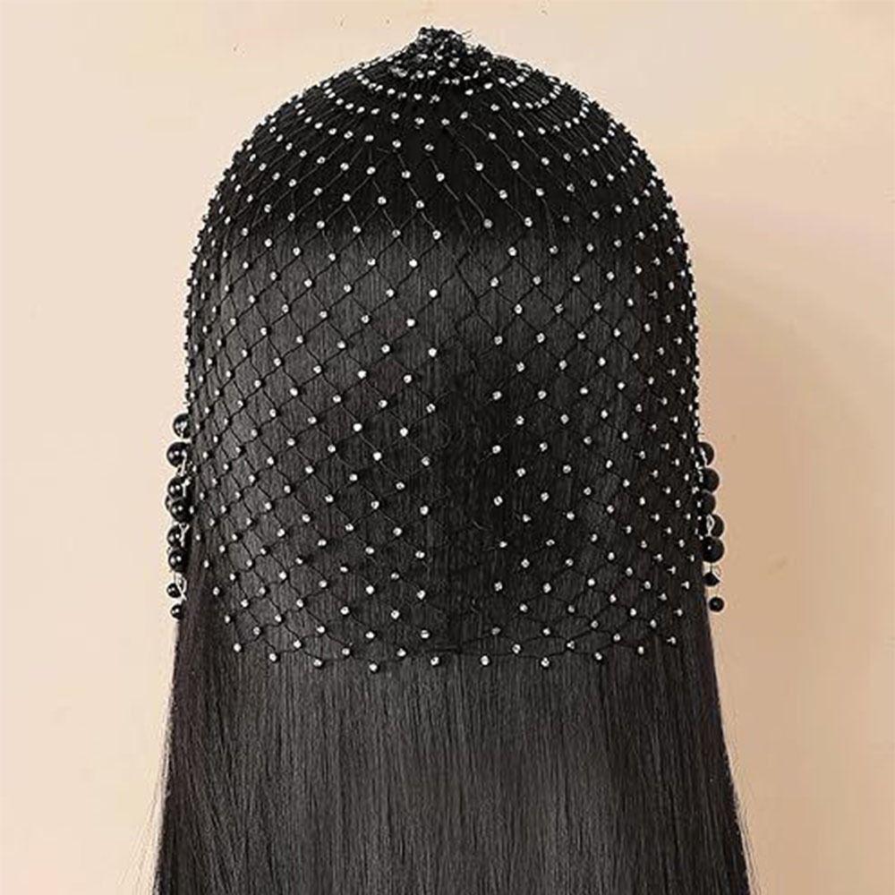 Pearl Tassels Pearl Tassel Hair Hat Elegant Luxury Headcaps Handmade Pearl Hat  Bridal Accessories