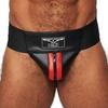 Leather Jockstrap Mister B Black-Red - Mr B - Mister B - JockStrap