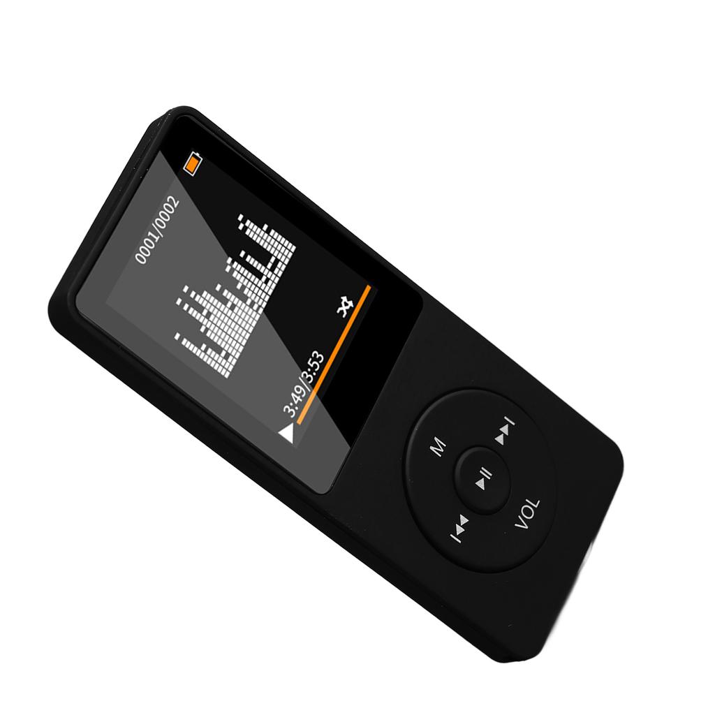 MP4 Player Multifunction Stylish Compact Stereo Sound Bluetooth Music Player for Running Walking Studying Meeting