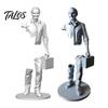 Talos 3D Printed Working Person Figurine with Briefcase, Modern Abstract Art Ornament for Desktop Bookshelf Office Decor, Stable Base Creative