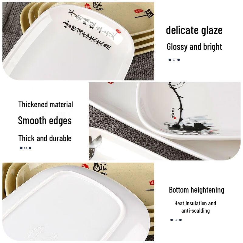 Commercial Melamine Rectangular Serving Trays