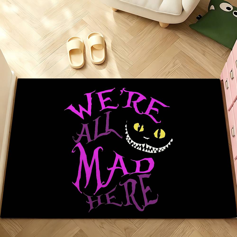 Anime C-cheshire Cat Carpet Bathroom Anti-slip Mat Door Mat Home Decoration Mat Entrance Door Mat Scratch-resistant Door Mat