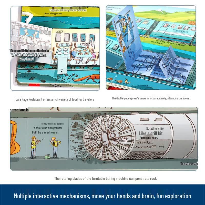 Reveal the Train Interactive Lift-the-Flap Book