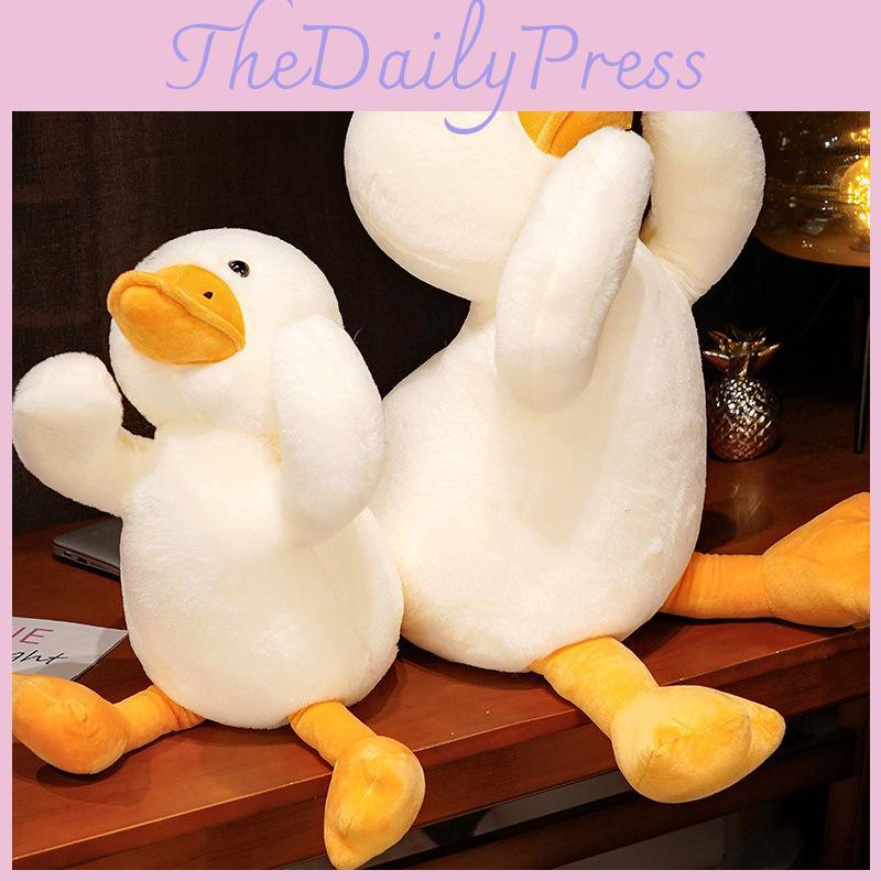 Plush Duck Lying Toy Cartoon Animal Stuffed Doll Decoration Kids Birthday Gift
