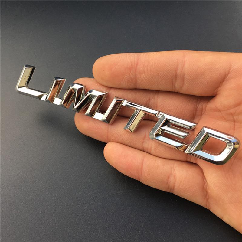 

3D Metal Chrome Black Red Logo LIMITED Emblem Car Fender Badge Trunk Decal For Toyota Highlander LIMITED Sticker Accessories