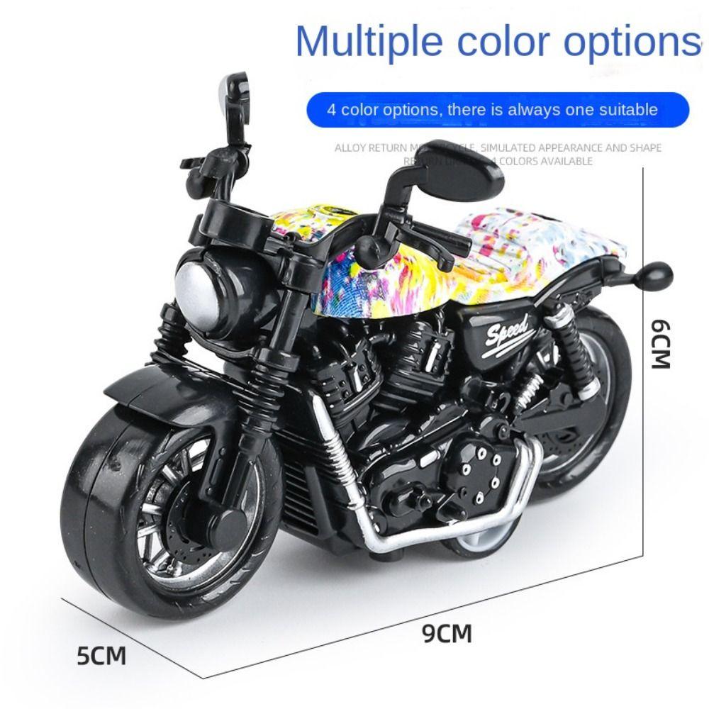 Mini Simulation Locomotive Model Pull Back Car Simulation Motorbike  Children's Gift