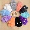Cute Natural Rabbit Fur Pom Bunny Women Fluffy Rabbits On Bag Car Trinket Jewelry Wedding Party Toy Gift Bag Charm