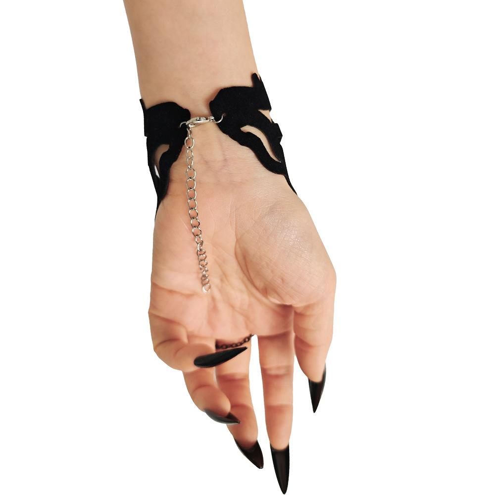 New Dance Accessories Flannel Bracelet Goth Punk Halloween Party Girl Wrist Decoration WS--