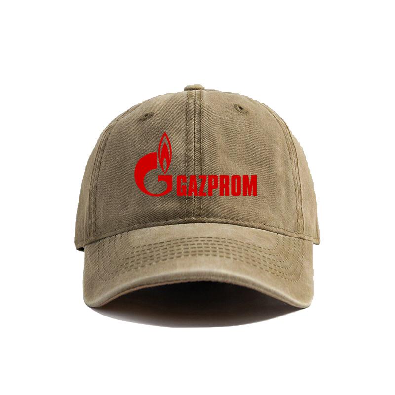 Gazprom Baseball Cap Summer Distressed Dad Hats Unisex Outdoor Adjustable Caps For Women Unisex MZ093