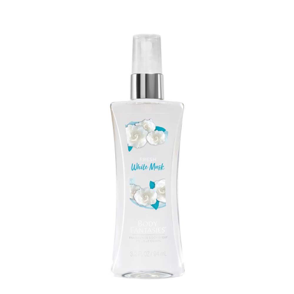 Body Fantasies Body Spray 94ml   White Musk FREE