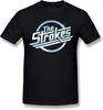 Plusa Qdyjm Men's The Strokes Logo Men T Shirt Black