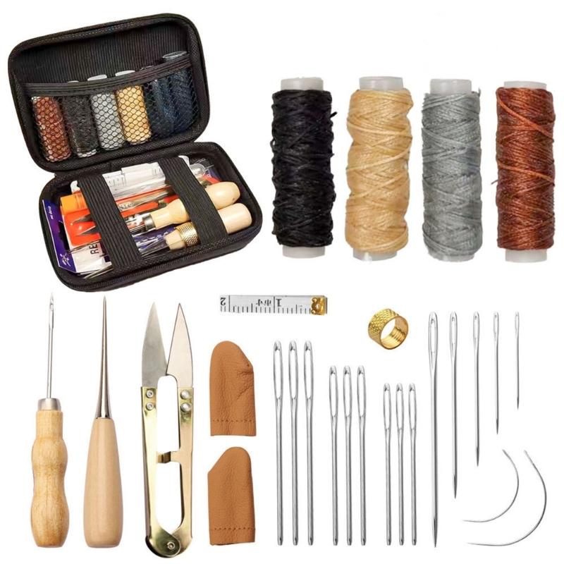 Leather Crafting Set With Cutting Tool and Fabric Organizers for Experts