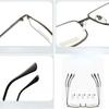 Men Metal Large Frame Anti Blue Reading Glasses Women Presbyopia Eyewear 50-600 High-end High-definition Presbyopia Glasses