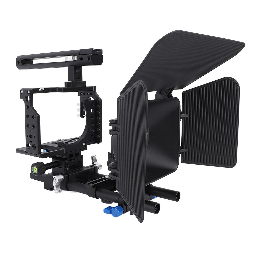 Photography Light Camcorder DSLR Rig Camera Cage with Follow Focus Matte Box for A6300 Camera Aluminum Alloy